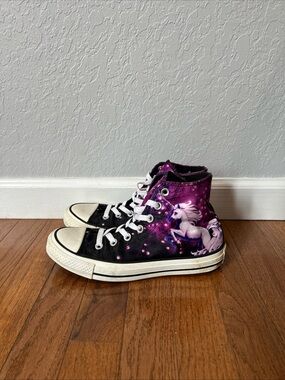 Converse Chuck Taylor Sneakers High Top Shoes Galaxy Unicorn Women’s Size 7